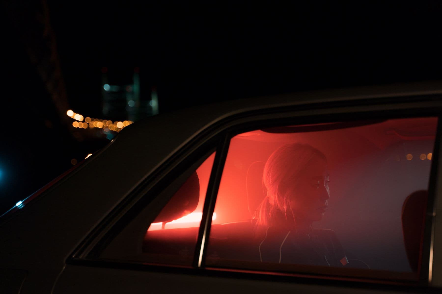 A rider safe on a night-time Rydsom journey